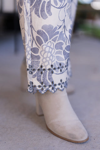 Moonlit Damask Trousers