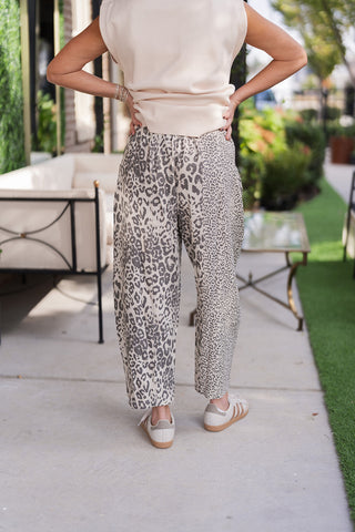 Luxe Leopard Barrel Pants - barndoorboutiquetn