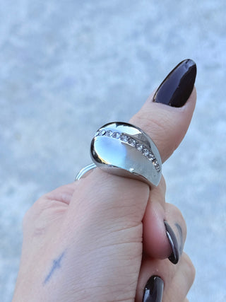 Adjustable Pear Ring