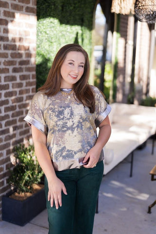 Gilded Shimmer Top