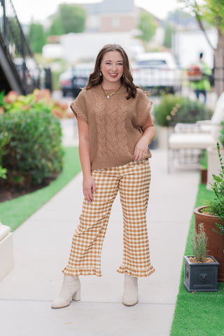 Honeycomb Ruffle Pants - barndoorboutiquetn