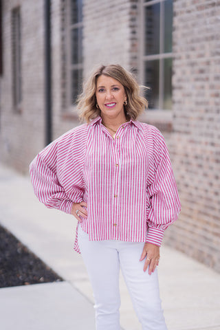 Smooth Sailing Button-Up - barndoorboutiquetn