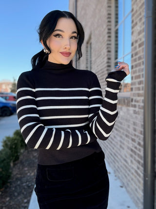 City Chic Mock Neck Sweater - barndoorboutiquetn