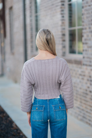 Remy Cropped Sweater - barndoorboutiquetn