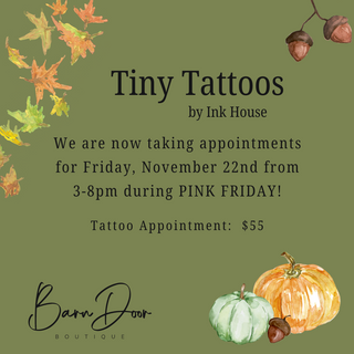 November Tiny Tattoos - barndoorboutiquetn