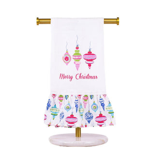 Whimsical Ruffle Christmas Hand Towel - barndoorboutiquetn