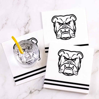 Bulldog Cocktail Napkins - barndoorboutiquetn