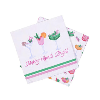 Making Spirits Bright Cocktail Napkins - barndoorboutiquetn