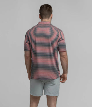 Cahaba Heather Stripe Polo - barndoorboutiquetn