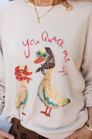 Spotted and Feathered Sweatshirt - barndoorboutiquetn