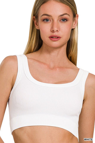 Ribbed Crop Tank - barndoorboutiquetn