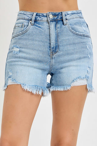 Risen Roxie Denim Shorts - barndoorboutiquetn