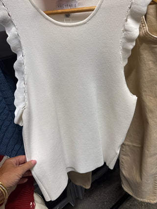Lucy Paris White Top Size L