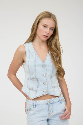 Summer Blues Denim Vest