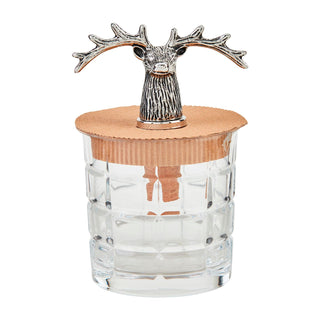 Reindeer Liquor Stoppers and glass - barndoorboutiquetn