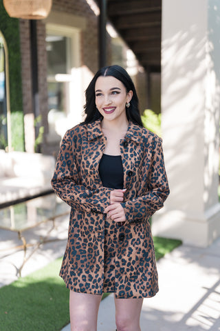 Sharon Leopard Coat