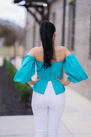 Sultana Peplum Top - barndoorboutiquetn