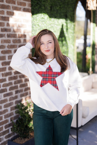 Yuletide Star Pullover - barndoorboutiquetn