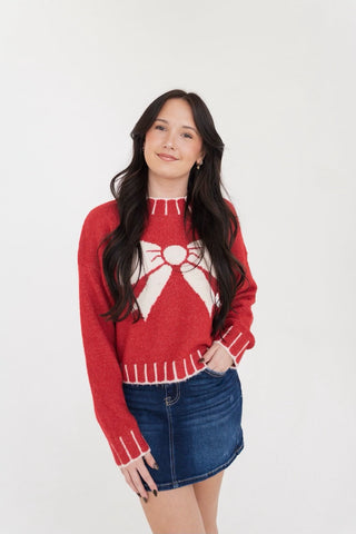 Yuletide Ribbon Sweater
