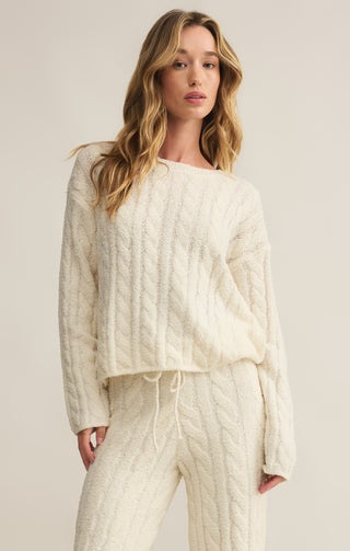 Carol Cable Knit LS - barndoorboutiquetn