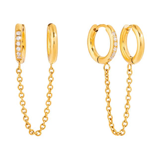 Estella Huggie Hoops