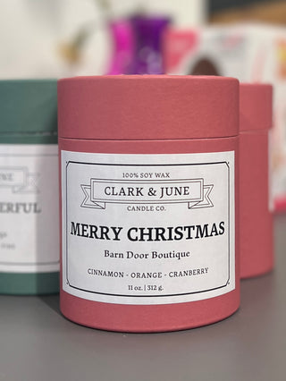 Clark & June Holiday Soy Candles - barndoorboutiquetn