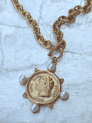 Pearl Coin Necklace