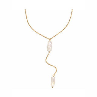 Pippa Freshwater Pearl Lariat Necklace