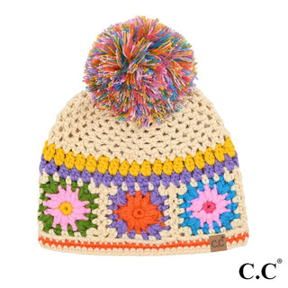 Crochet Pom Beanie - barndoorboutiquetn