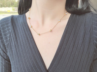 Dainty Diamond Necklace - barndoorboutiquetn