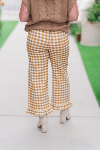 Honeycomb Ruffle Pants - barndoorboutiquetn