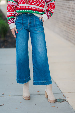 Risen Rena Wide Leg Jeans