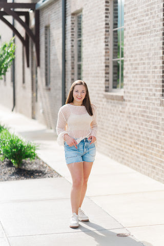 Ariel Open-Knit Pullover - barndoorboutiquetn