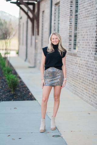 Fierce Sequin Mini Skirt - barndoorboutiquetn