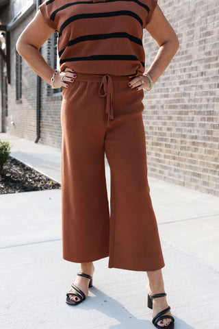 Cafe Mocha Knit Pants - barndoorboutiquetn