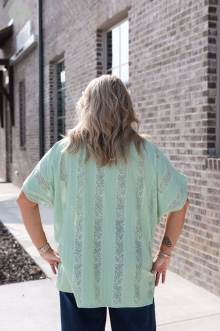 Virgo Sun Button-Up Blouse - barndoorboutiquetn