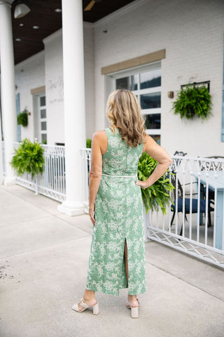 Sandy Shores Embroidered Midi Dress - barndoorboutiquetn