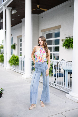 Horizon Line High-Waisted Jeans - barndoorboutiquetn