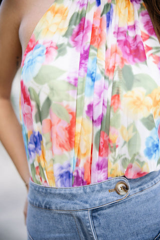 Summer Sorbet Floral Bodysuit - barndoorboutiquetn