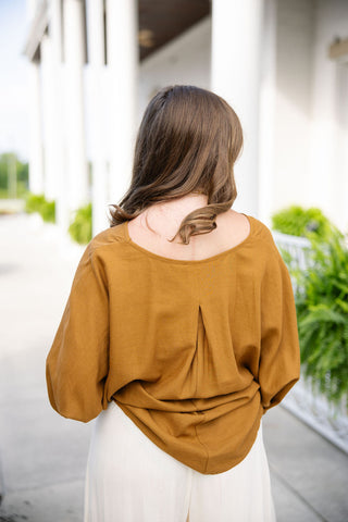 Cinnamon Spice Slouch Top - barndoorboutiquetn