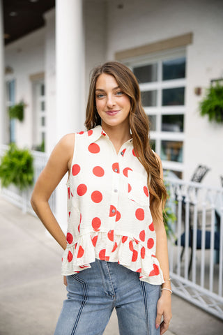 Cherry Pop Sweetheart Top - barndoorboutiquetn