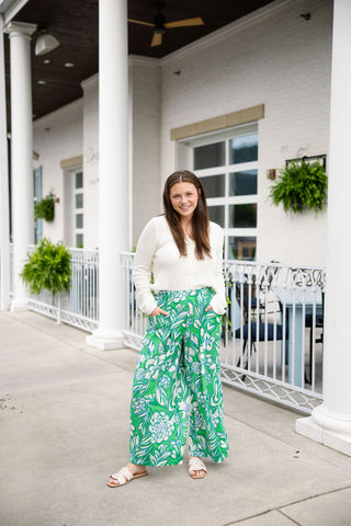 Emerald Oasis Cropped Pants - barndoorboutiquetn