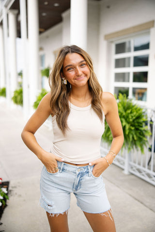 Second Skin Ribbed Tank - barndoorboutiquetn