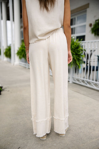 Classic Canvas Wide Leg Pants - barndoorboutiquetn