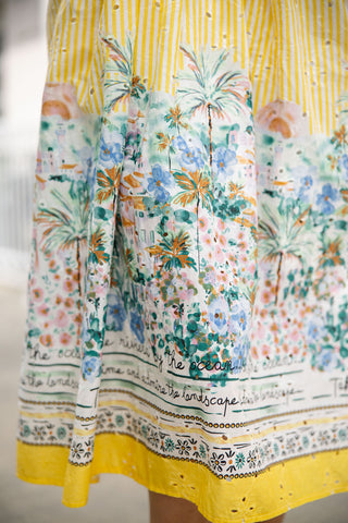 Amalfi Coastline Striped Dress - barndoorboutiquetn