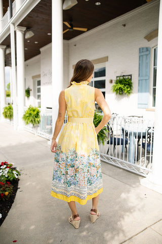 Amalfi Coastline Striped Dress - barndoorboutiquetn