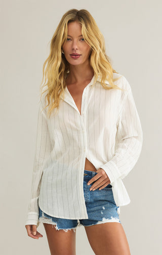 Z Supply Seaport Striped Shirt - barndoorboutiquetn