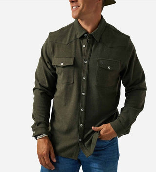 Mossy Pines Western Shacket - barndoorboutiquetn