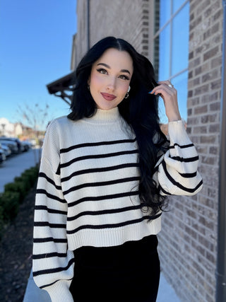 Shadow Stripe Knit Sweater
