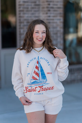 Riviera Retreat Sweatshirt - barndoorboutiquetn